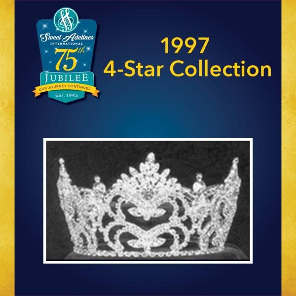  Take a closer look at the 1997 crown, worn by 4-Star Collection.
