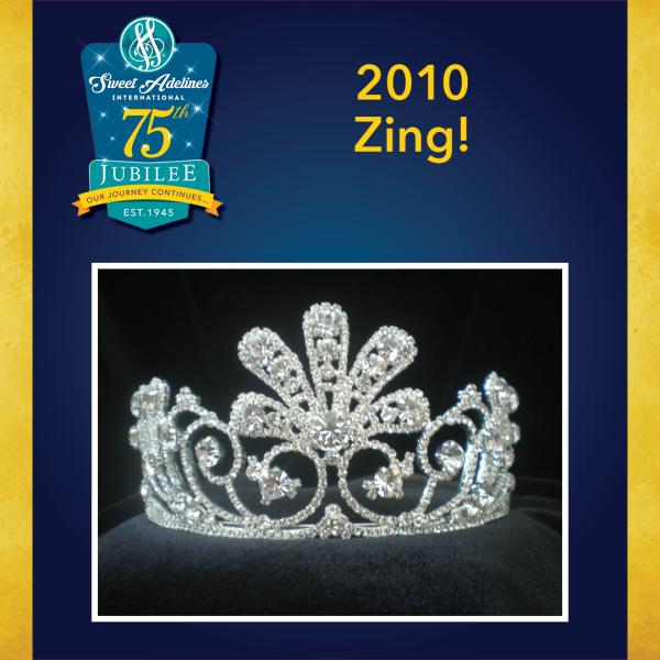 Take a closer look at the 2010 crown, worn by Zing!