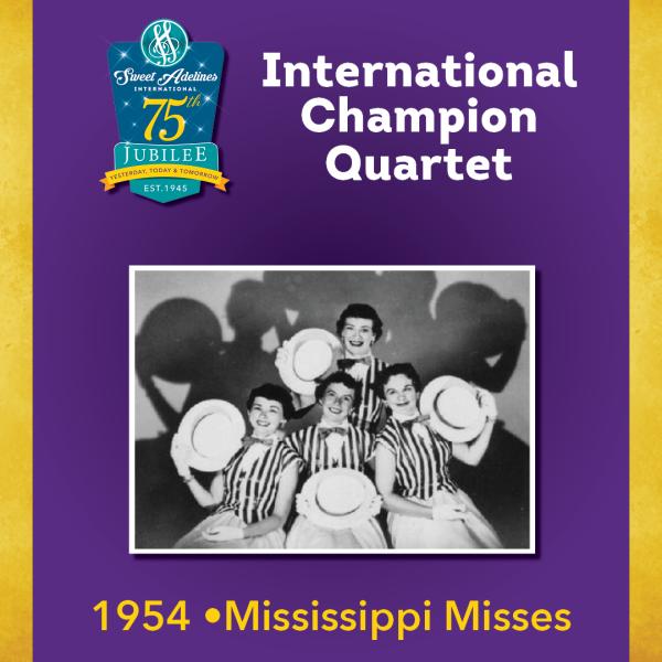 Mississippi Misses, 1954 Champion Quartet