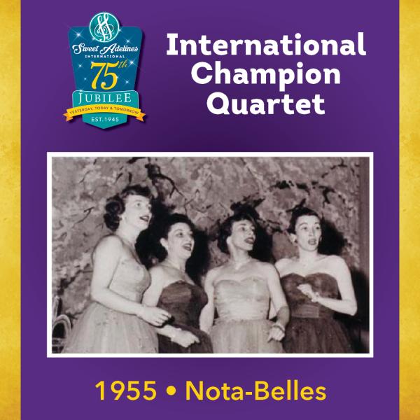 The Nota-Belles, 1955 Champion Quartet