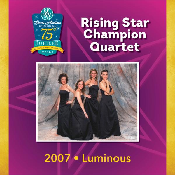 Luminous, 2007 Rising Star Champions