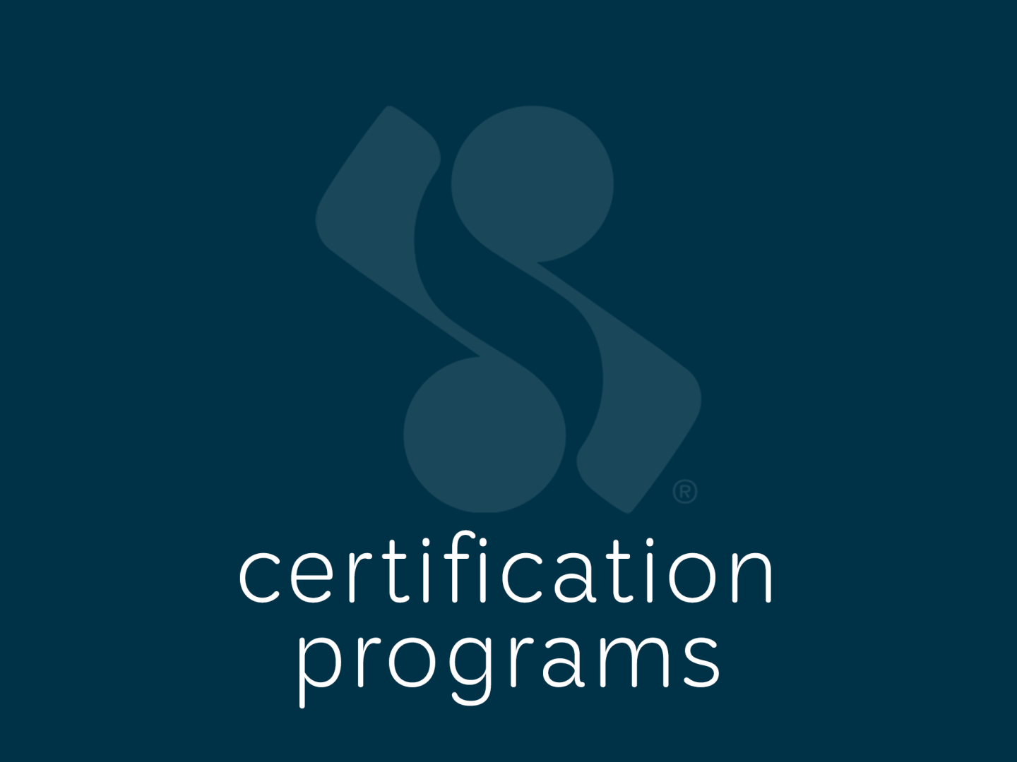 Certification Programs