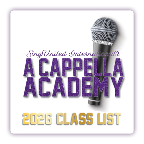 SingUnited International's A Cappella Academy Class List