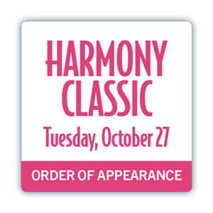 Harmony classic order of appearance