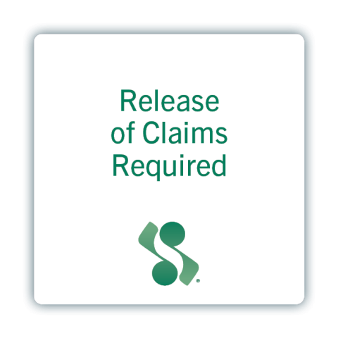 Release of Claims Required