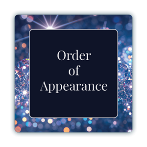 Diamond Division Quartet Contest Order of Appearance